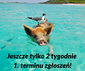 Jeszcze tylko 2 tygodnie 1. terminu zgłoszeń